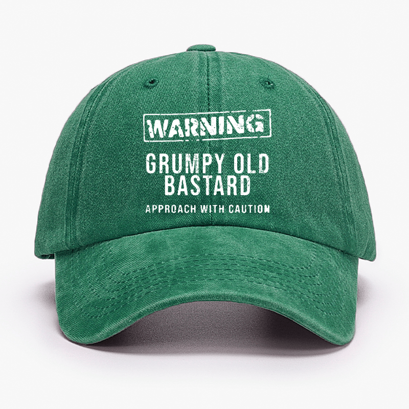 Warning Grumpy Old Bastard Approach With Caution Cap (Free Customization)-Maturelion