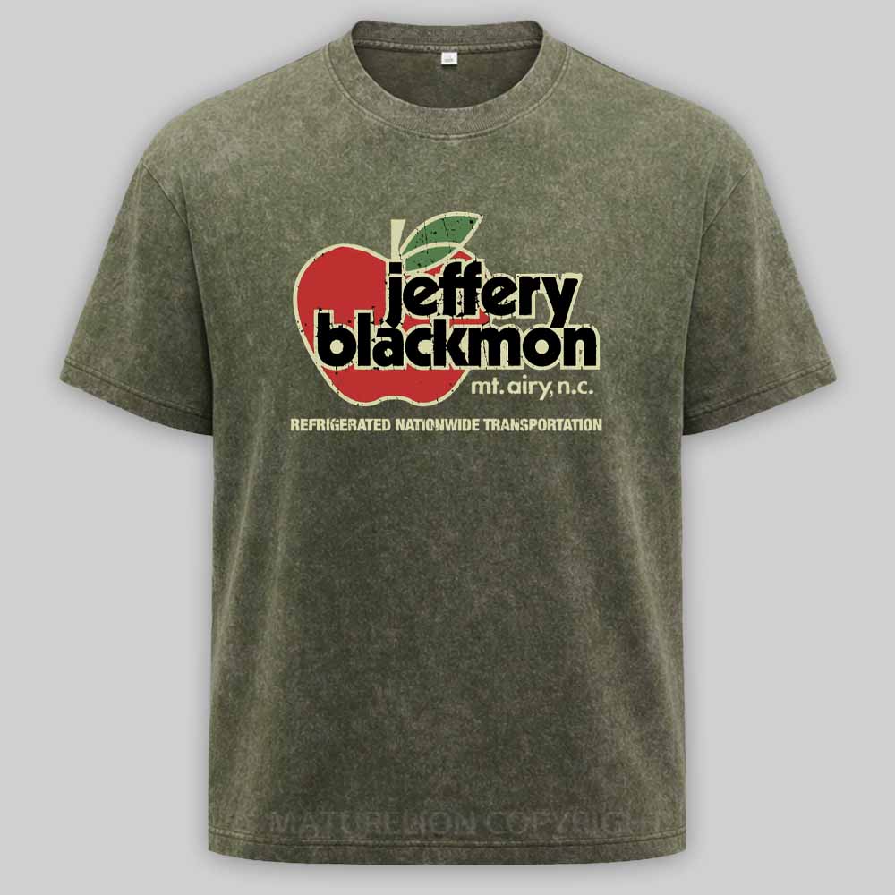 Maturelion Jeffery Blackmon Trucking 1970 Washed T-shirt