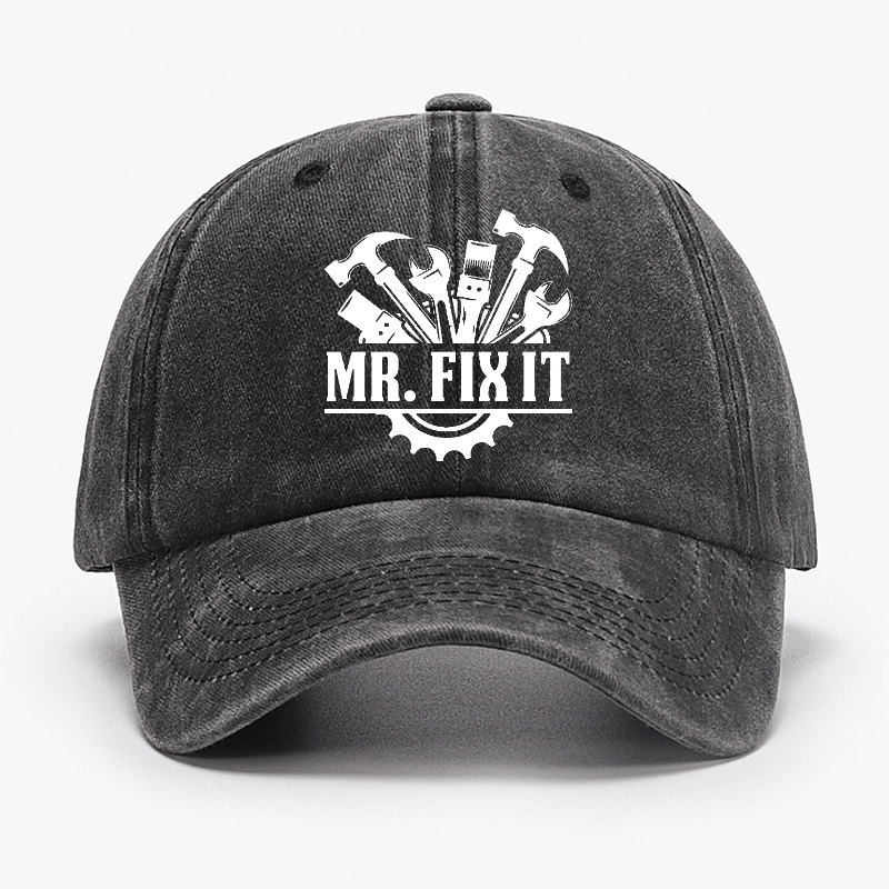 Mr. Fix It Funny Dad Gift Baseball Cap-Maturelion