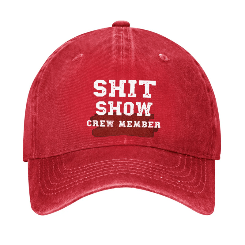 Shit Show Crew Member Cap (Free Customization)-Maturelion