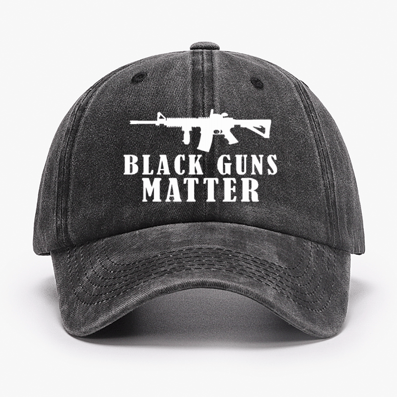 Black Guns Matter Cap (Free Customization)-Maturelion