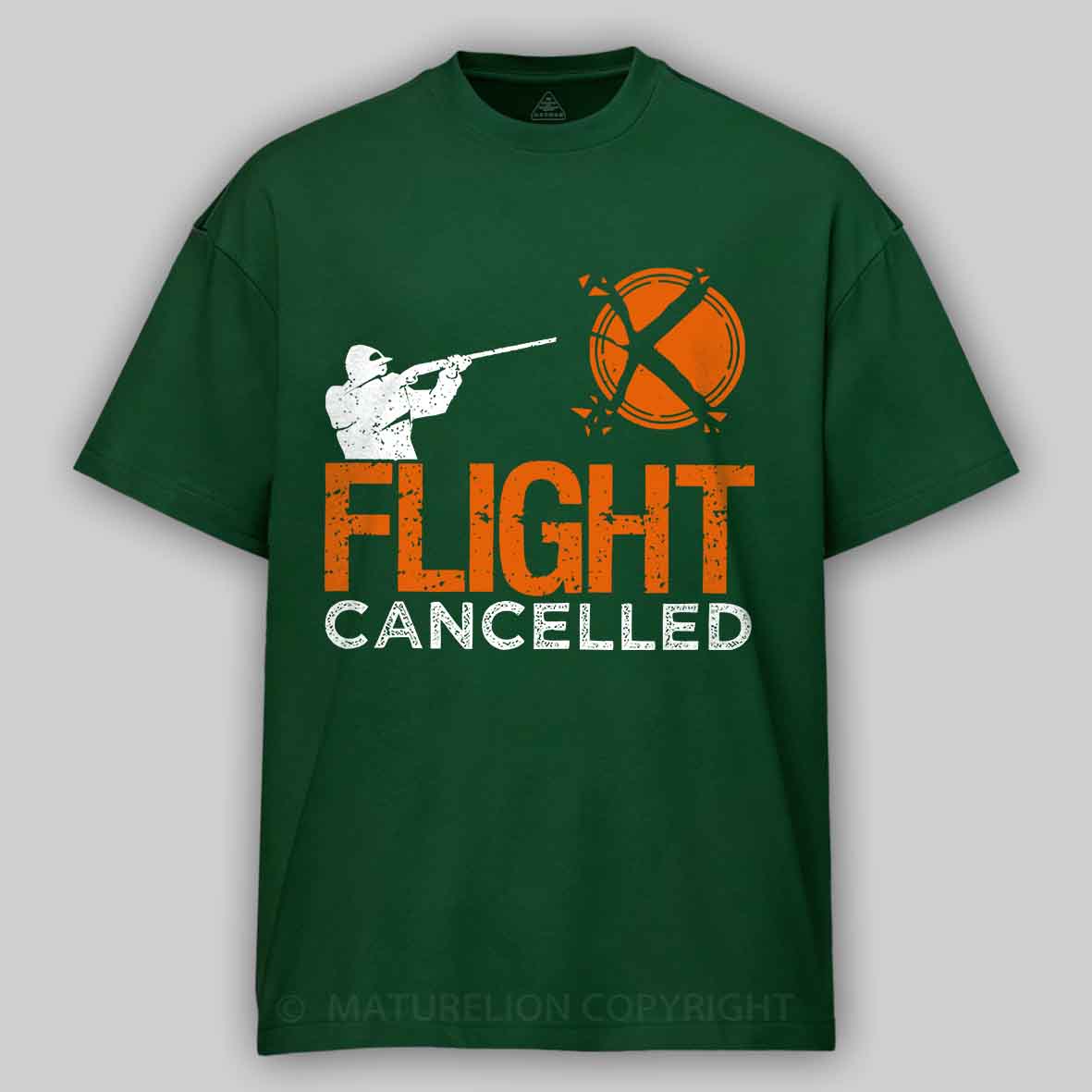 Maturelion Men's T-Shirt Flight Cancelled Cotton T-Shirt
