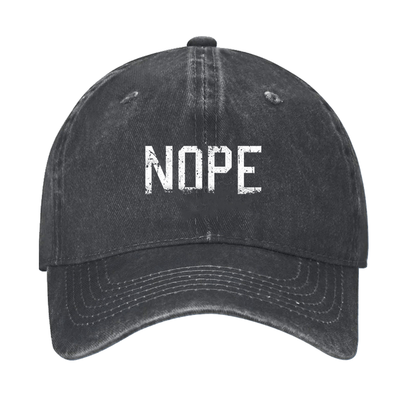 Nope Funny Sarcastic Cap-Maturelion