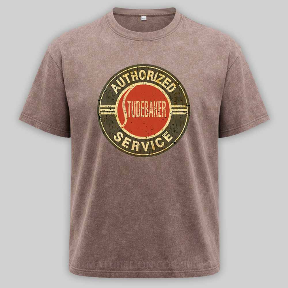 Maturelion Authorized Studebaker Service - Vintage Style Washed T-shirt