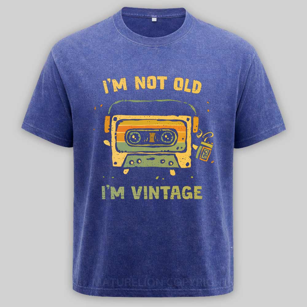 Maturelion I'm Vintage, Not Old Washed T-shirt