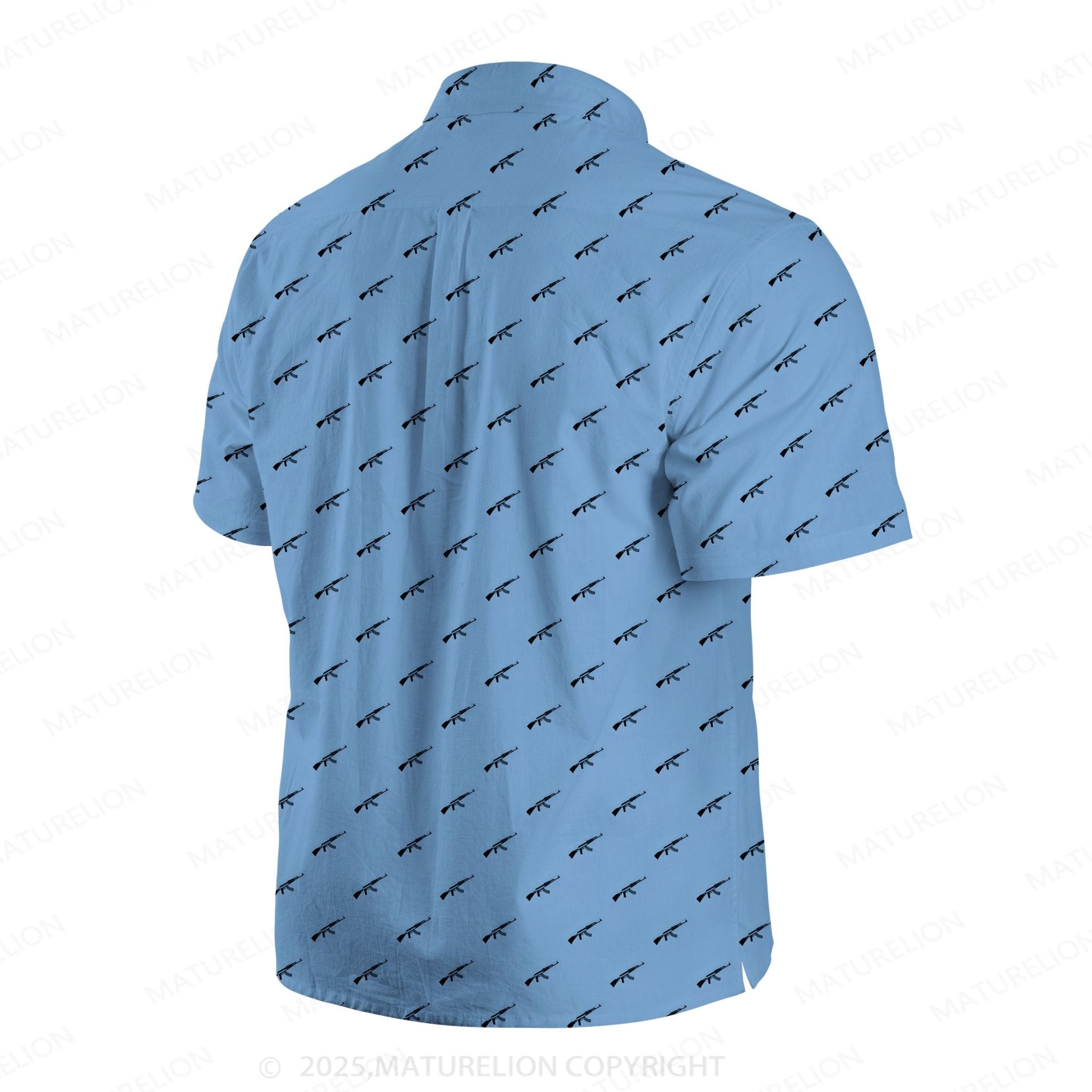 Maturelion Ocean Wave Button Up Shirt