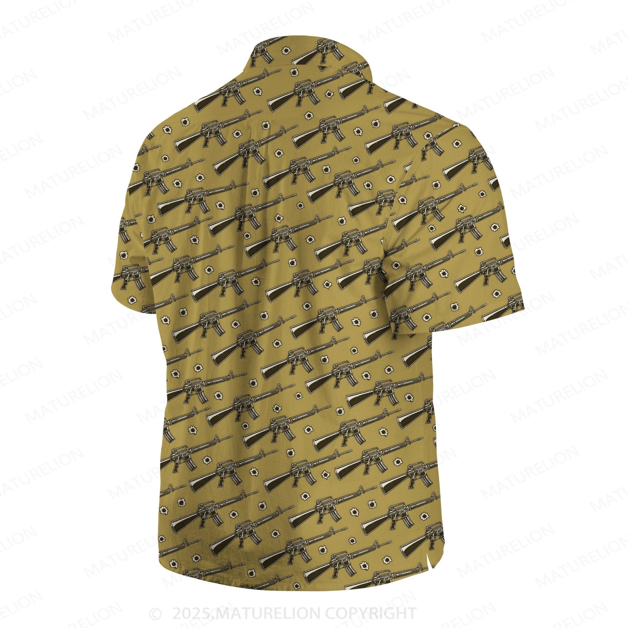 Maturelion Sunset Paradise Button Up Shirt