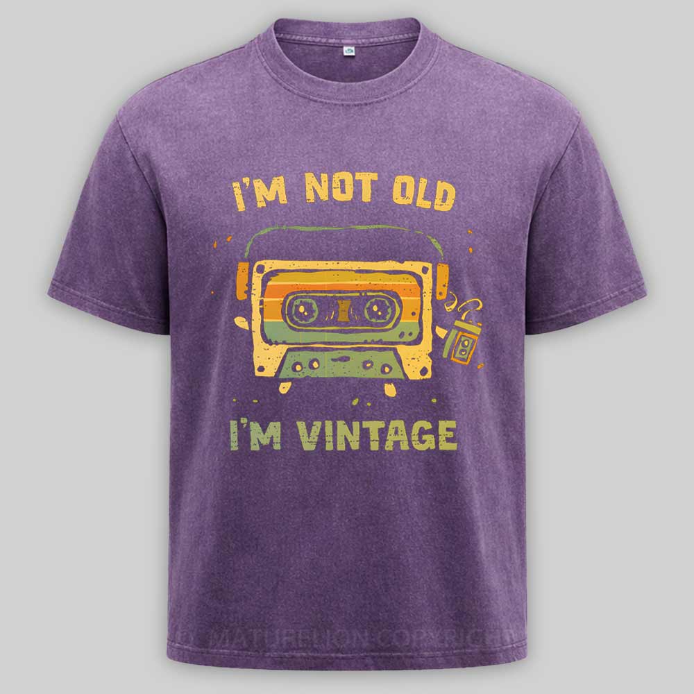 Maturelion I'm Vintage, Not Old Washed T-shirt