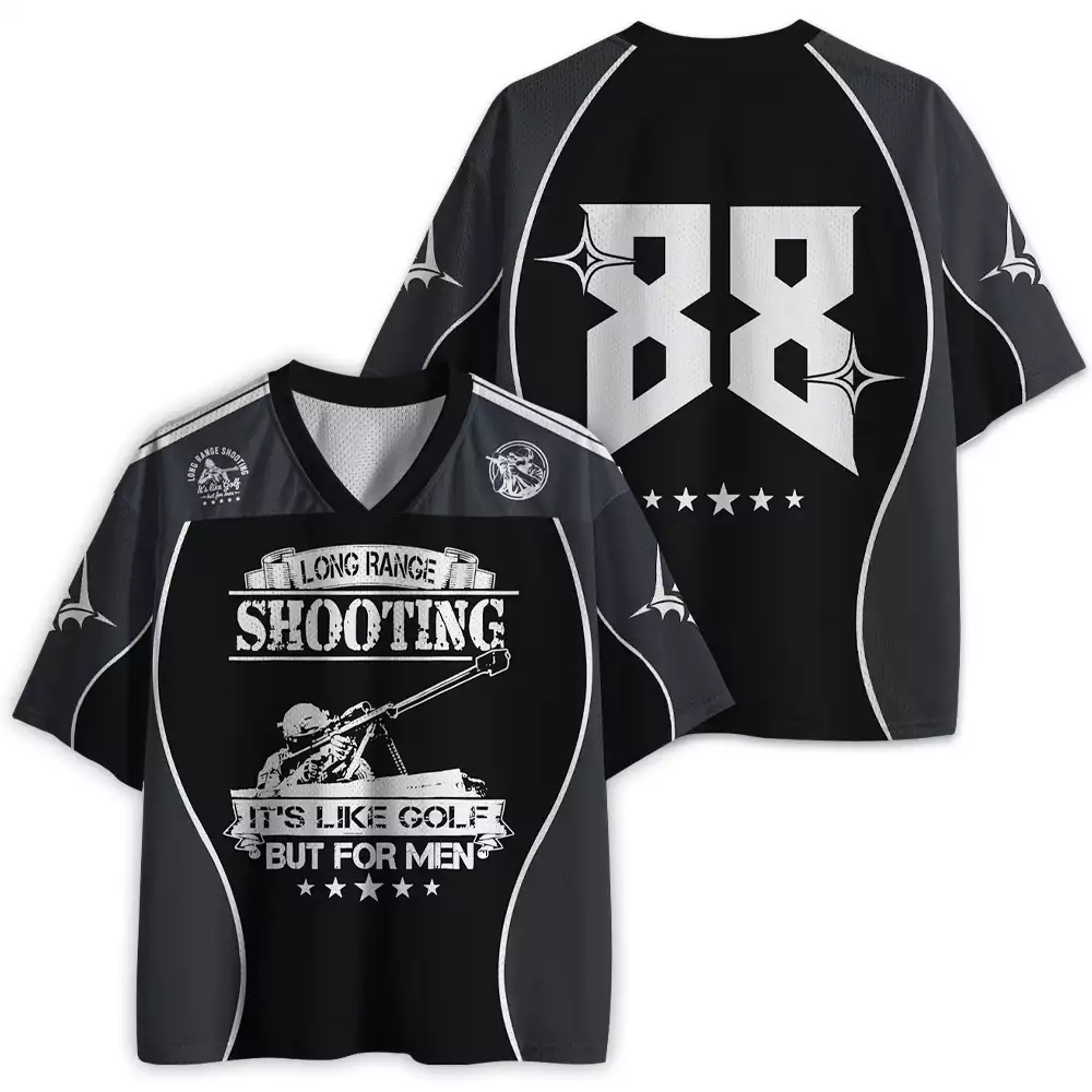 Maturelion Long Range Shooting It's Like Golf But For Men Mesh Jersey