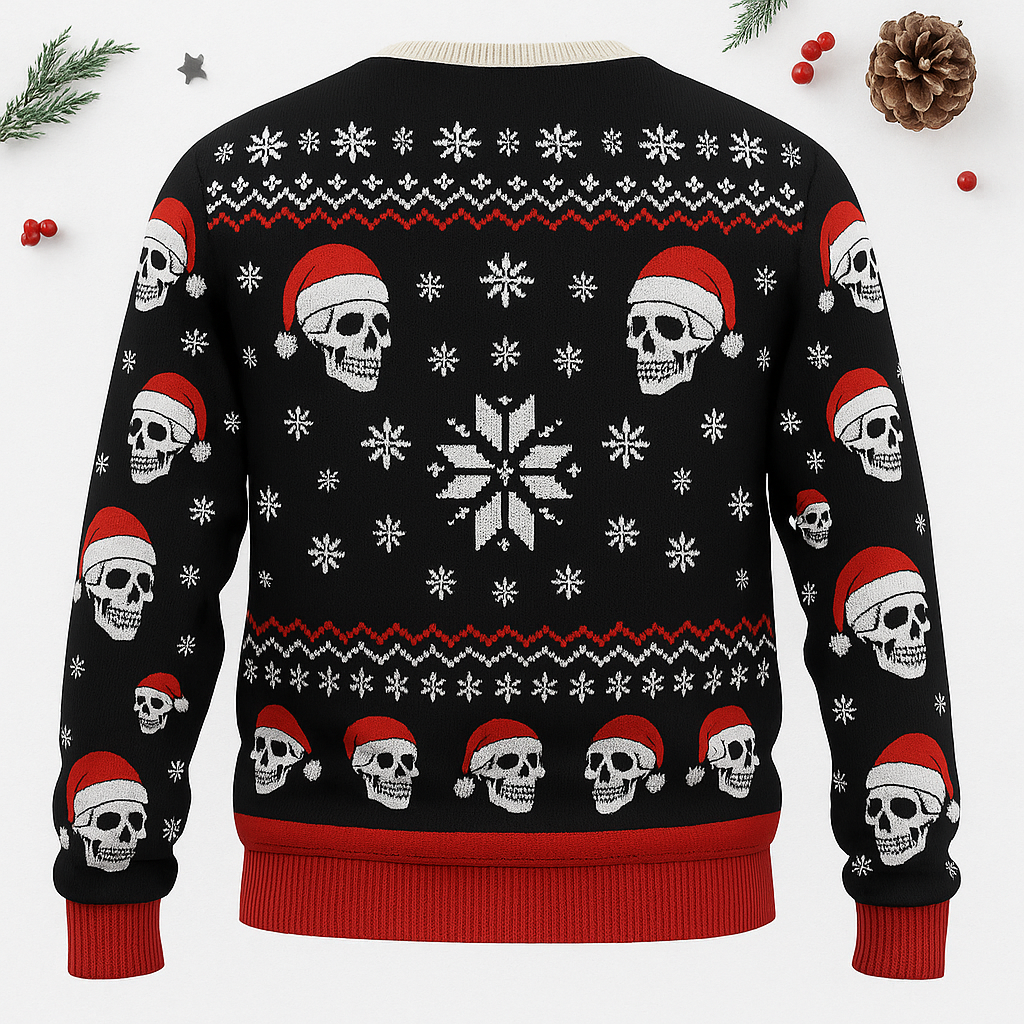 Maturelion Squatching Through The Snow Ugly Christmas Sweater