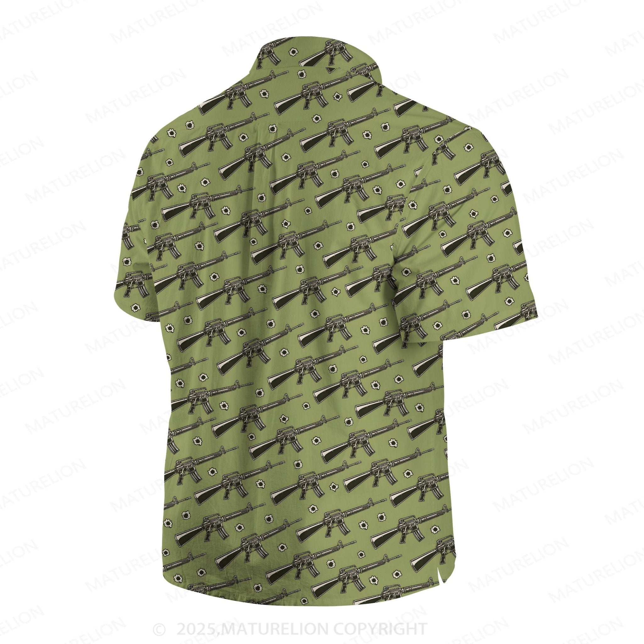 Maturelion Sunset Paradise Button Up Shirt