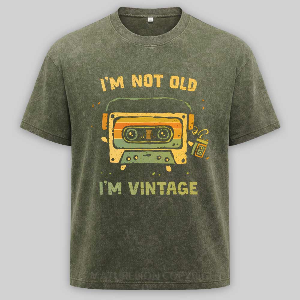 Maturelion I'm Vintage, Not Old Washed T-shirt