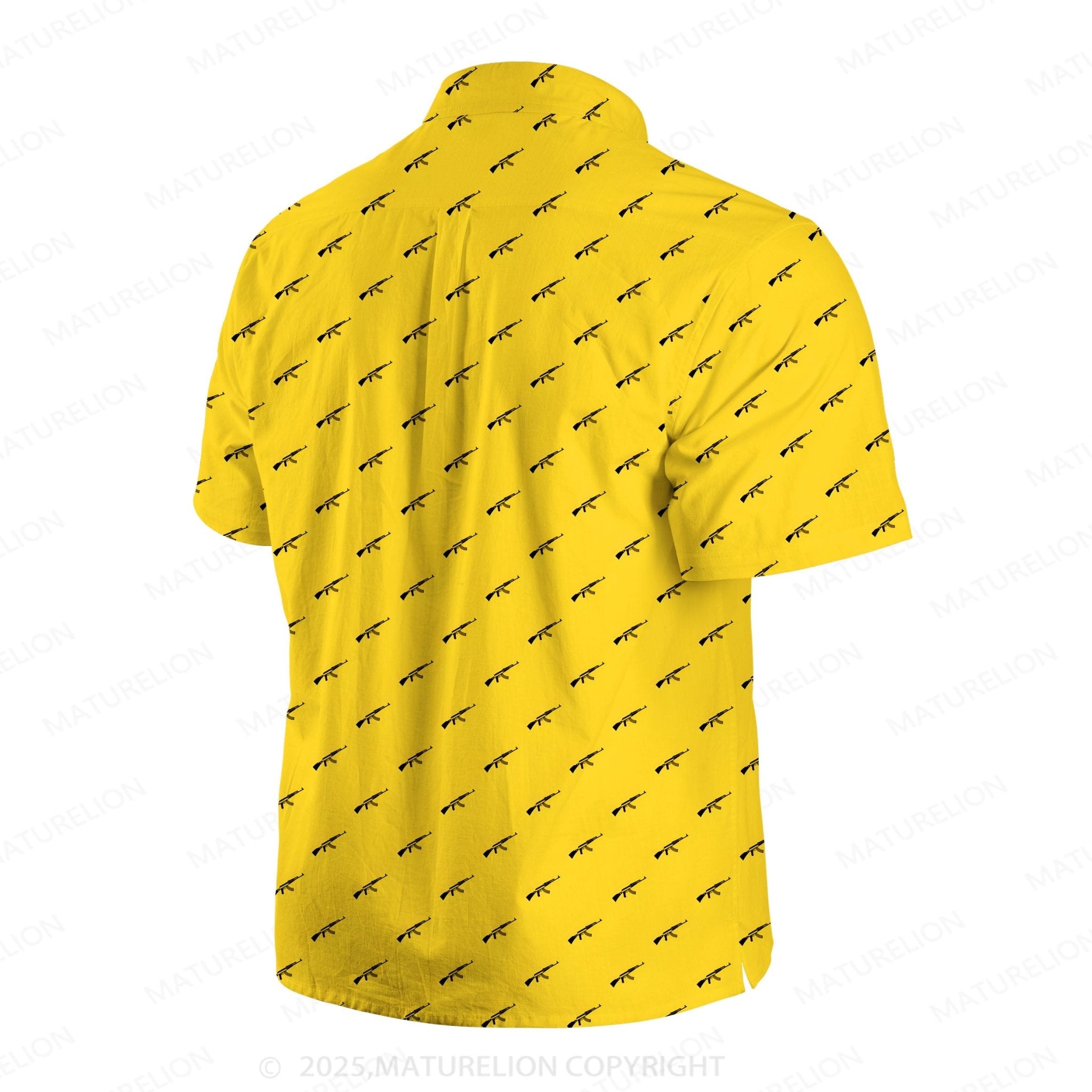 Maturelion Ocean Wave Button Up Shirt