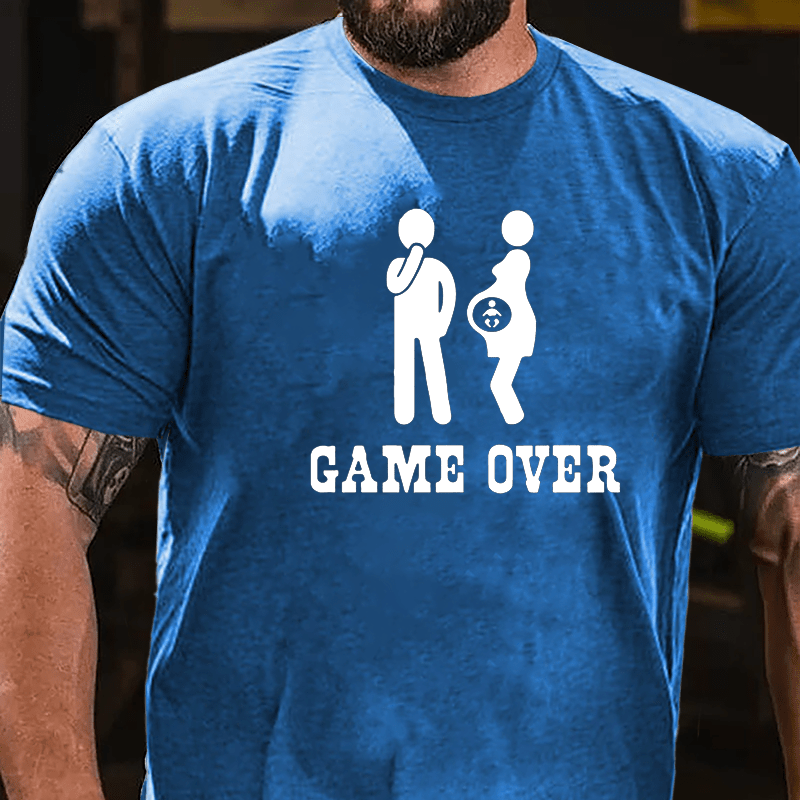 Game Over Funny Cotton T-shirt-Maturelion