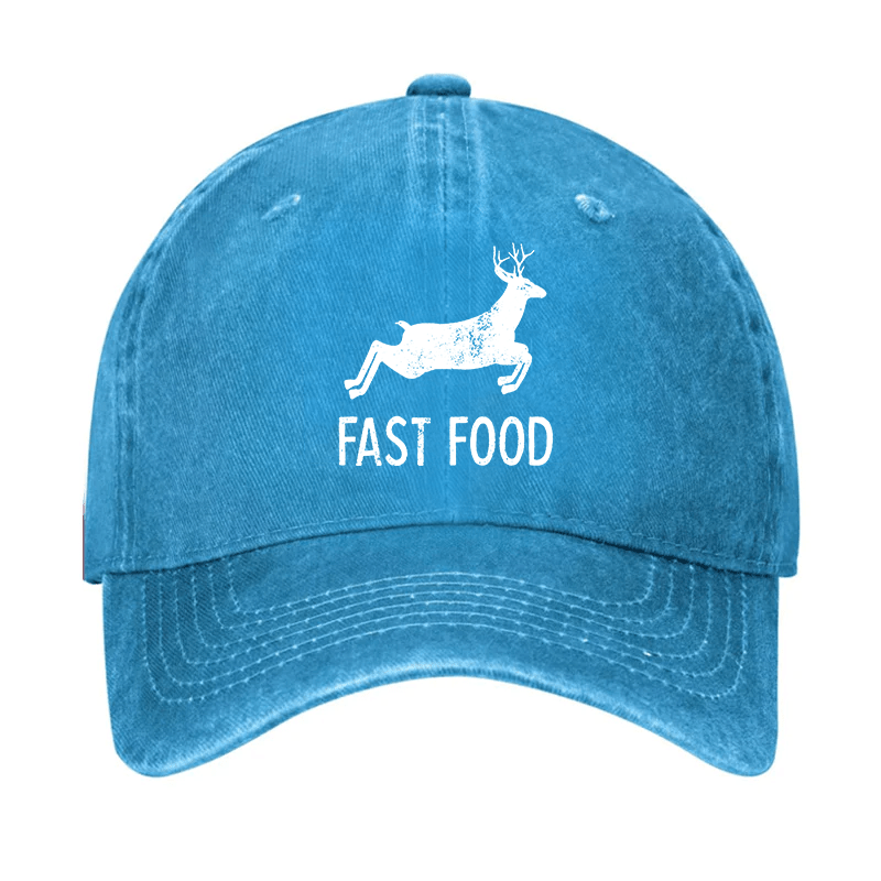 Fast Food Deer Print Cap -Maturelion