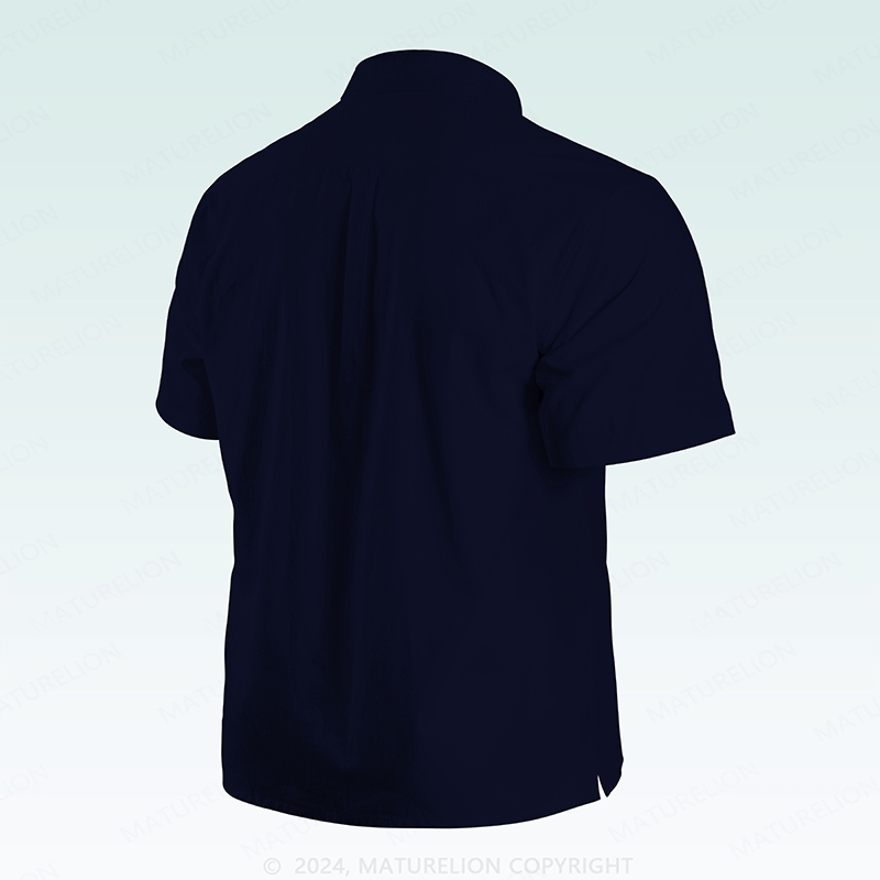 Maturelion St. Patrick's Button Pocket ShirtLucky Tropical Vibes from the 50s Hawaiian Shirt