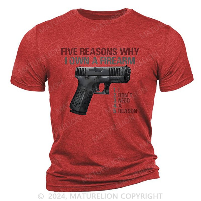 Maturelion I Don't Need A Reason Cotton T-Shirt