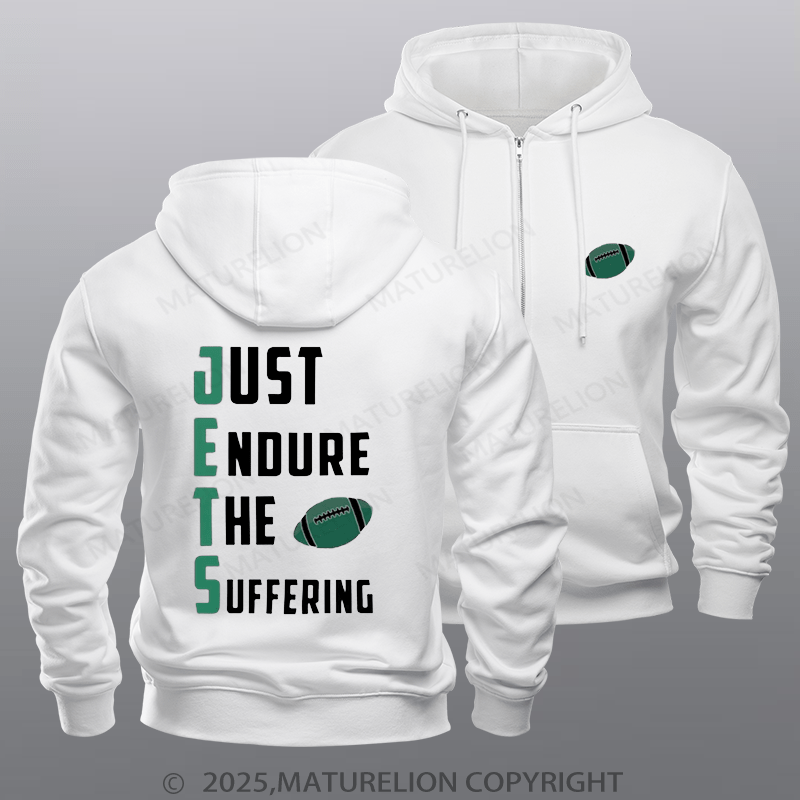 Maturelion Super Bowl Hoodie The Suffering Funny Fleece Zipper Hoodie