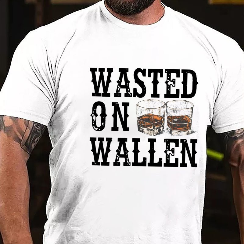 Wasted On Wallen Cotton T-shirt-Maturelion