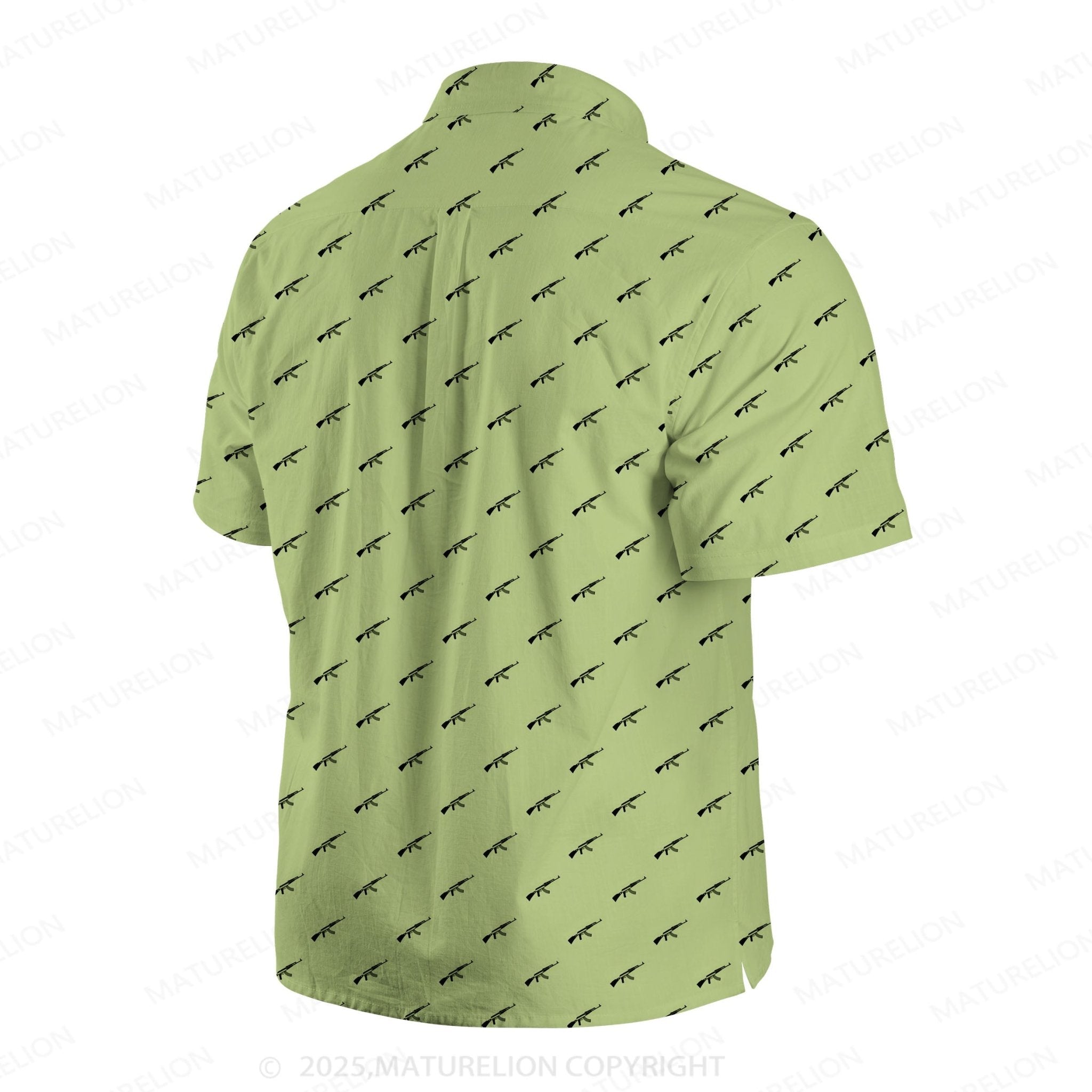 Maturelion Ocean Wave Button Up Shirt