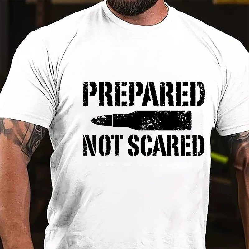 Prepared Not Scared Cotton T-shirt-Maturelion