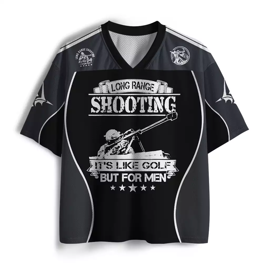 Maturelion Long Range Shooting It's Like Golf But For Men Mesh Jersey