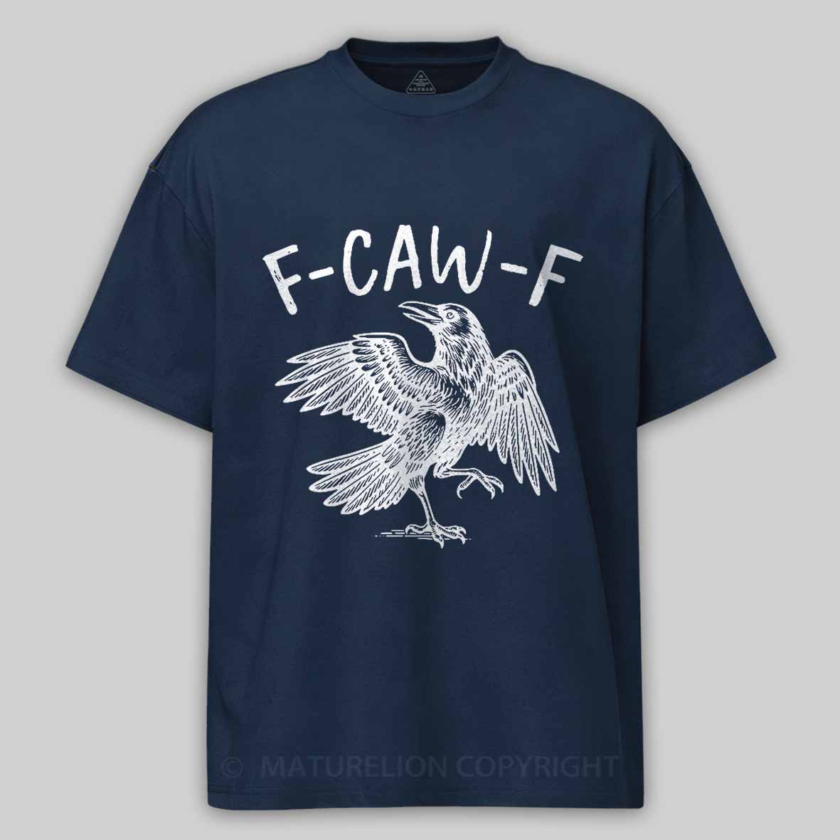 Maturelion Men's T-shirt F-Caw-F Cotton T-shirt