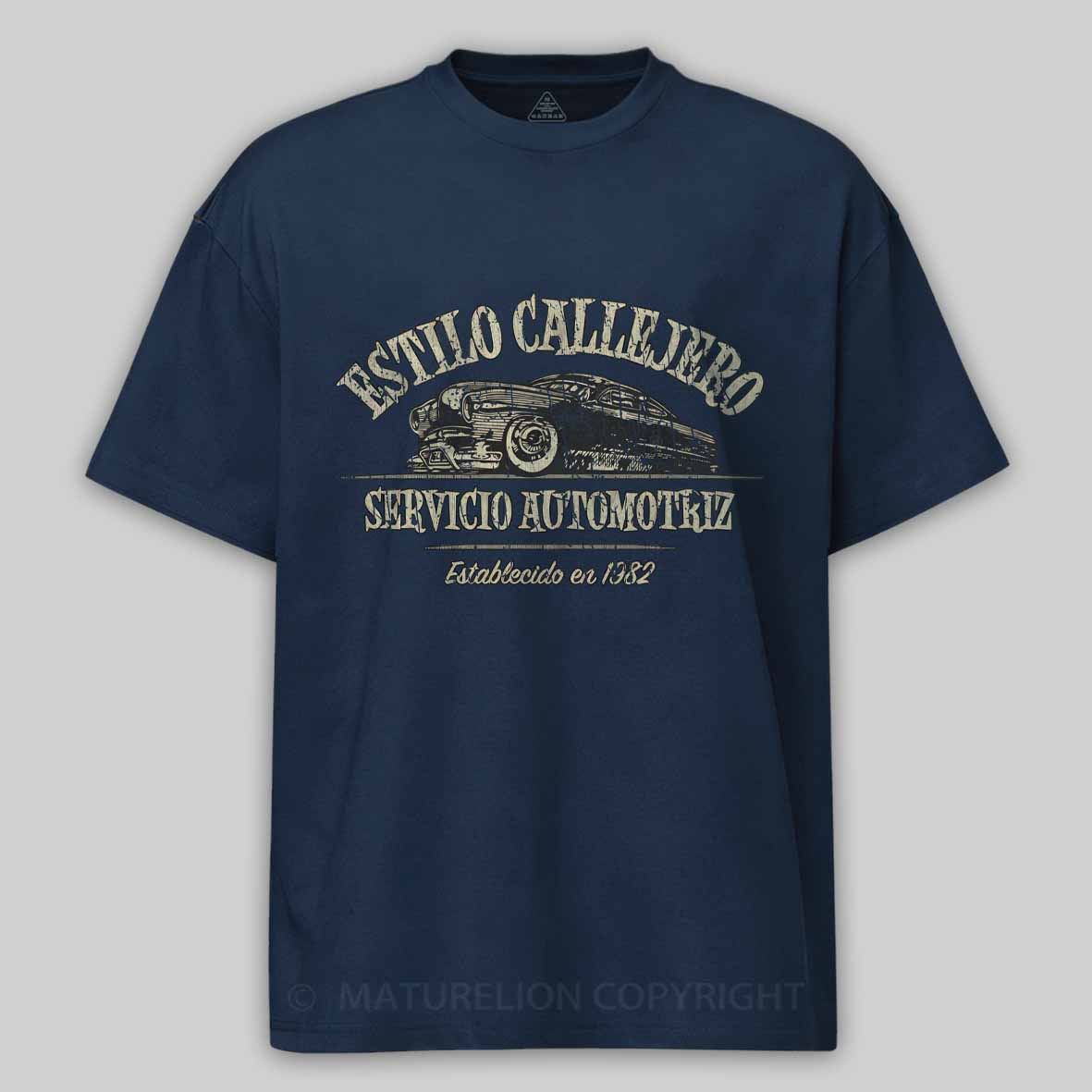 Maturelion Estilo Callejero Servicio Automotriz 1982 Cotton T-shirt