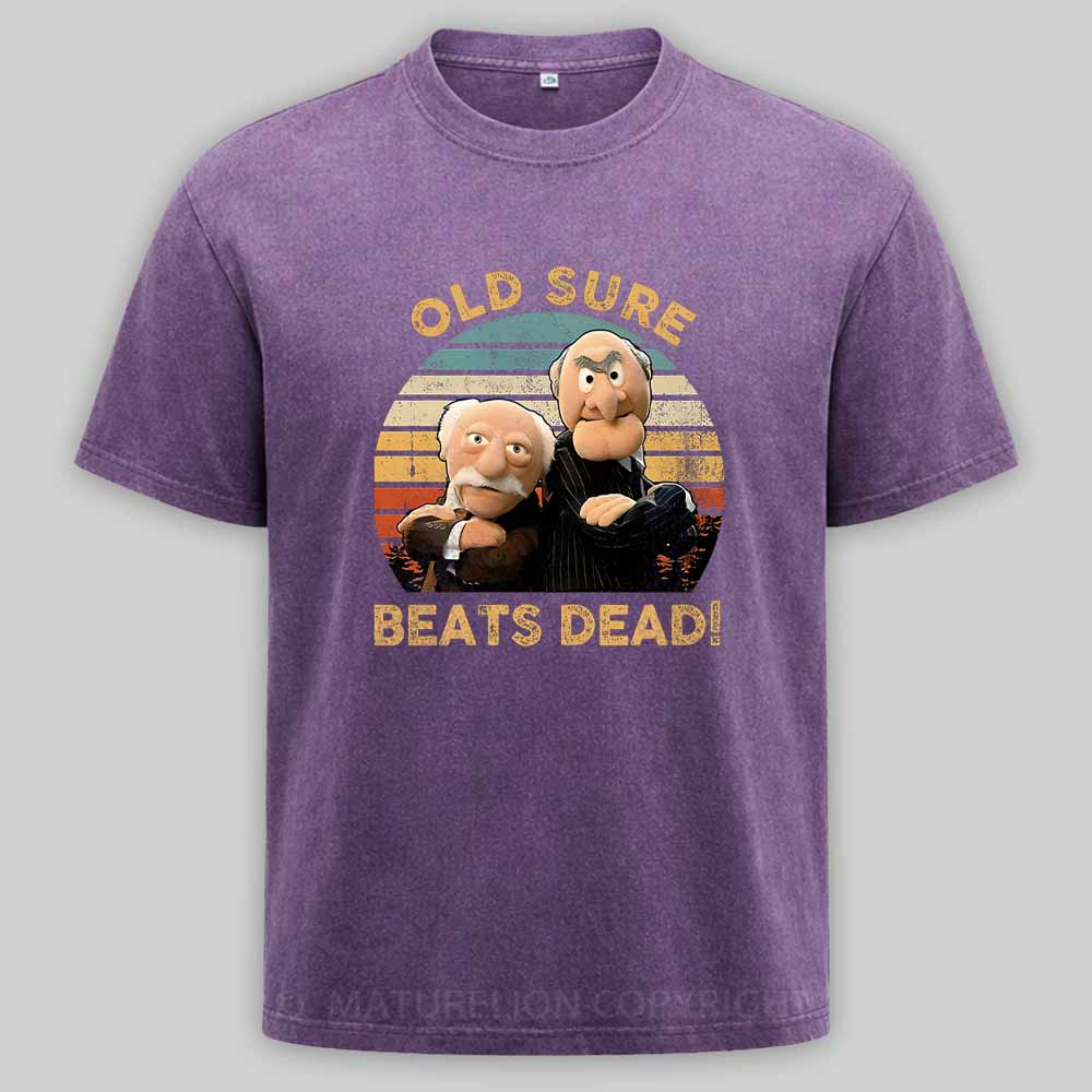 MaturelionOld Retro Vintage 80s Washed T-shirt