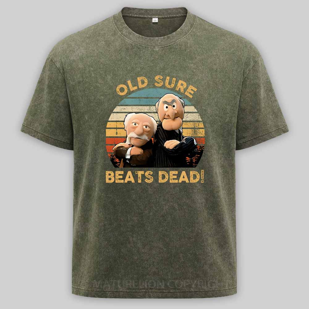 MaturelionOld Retro Vintage 80s Washed T-shirt