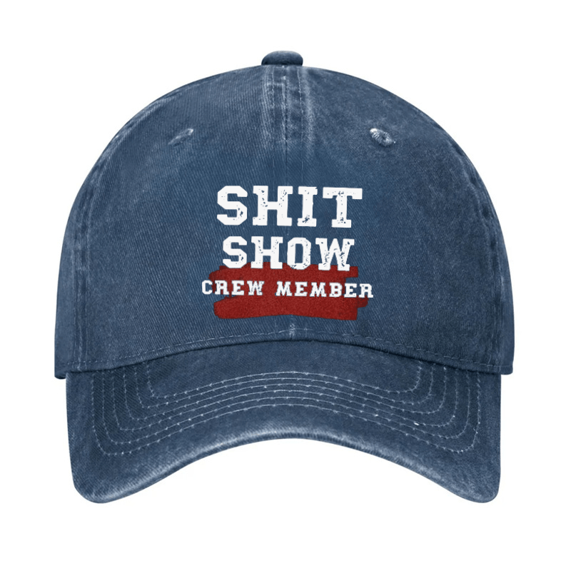 Shit Show Crew Member Cap (Free Customization)-Maturelion