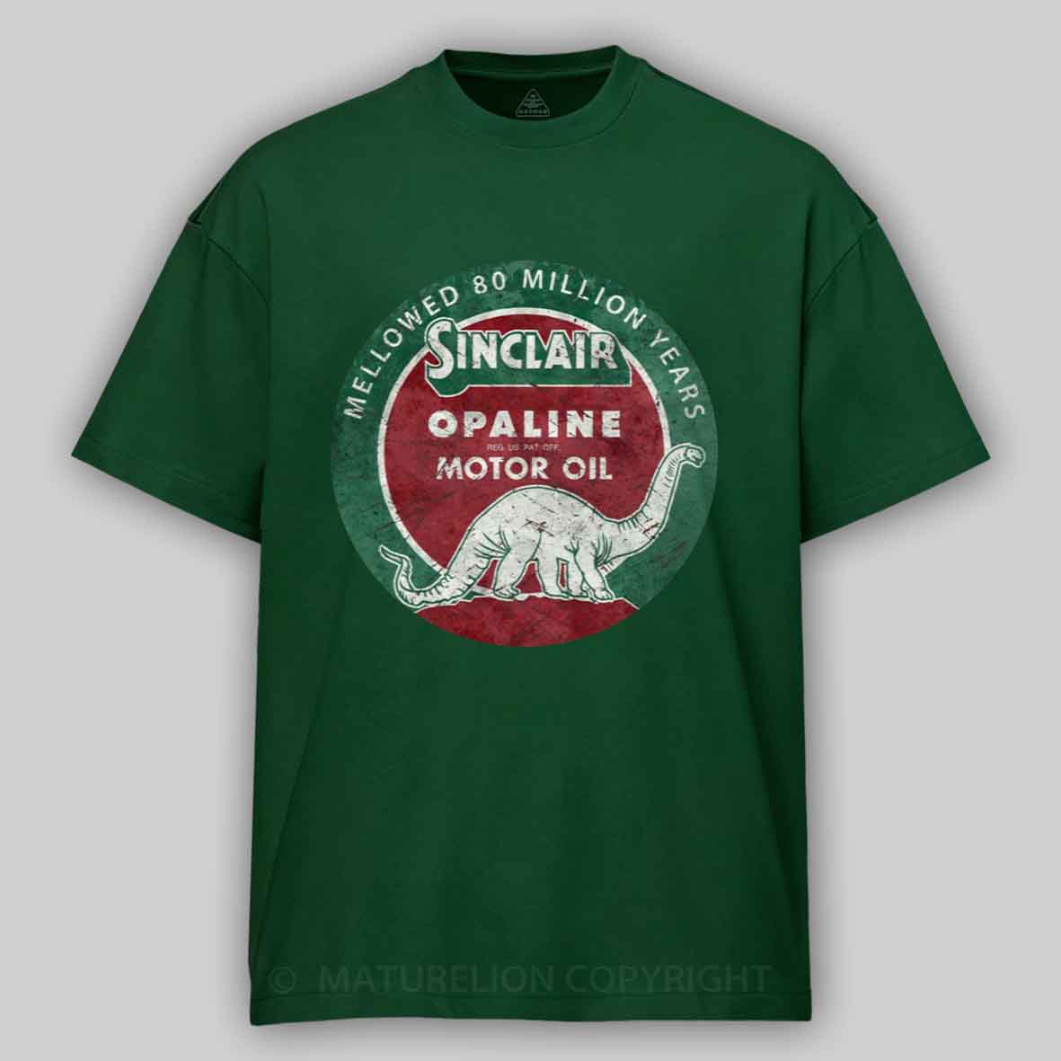 Maturelion Diplodocus Motor Oil V01 Cotton T-shirt