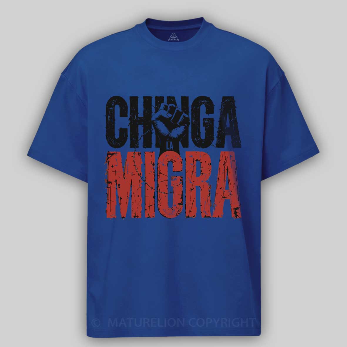 Maturelion Chinga La Migra Anti-ICE Cotton T-shirt