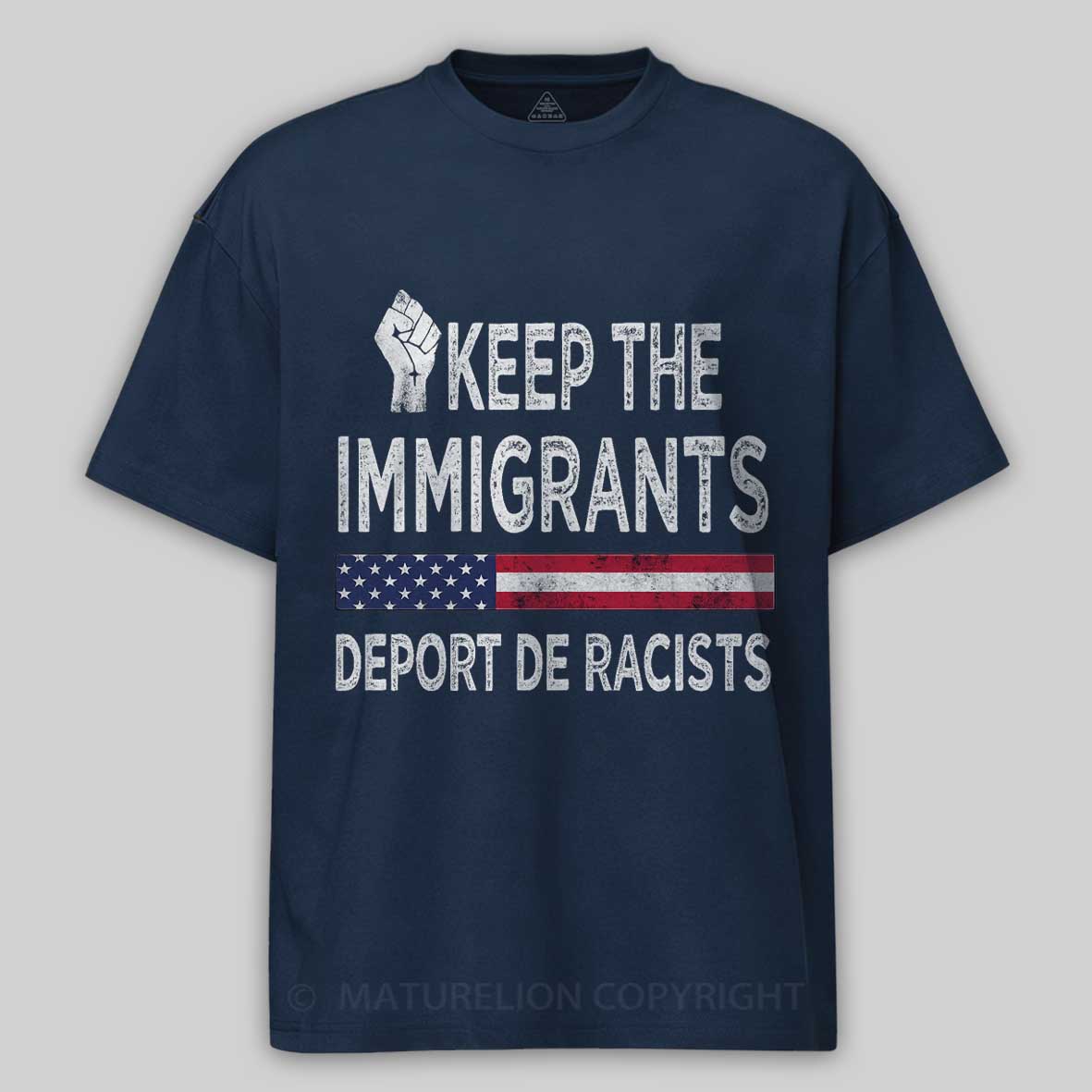 Maturelion The immigrants Cotton T-shirt
