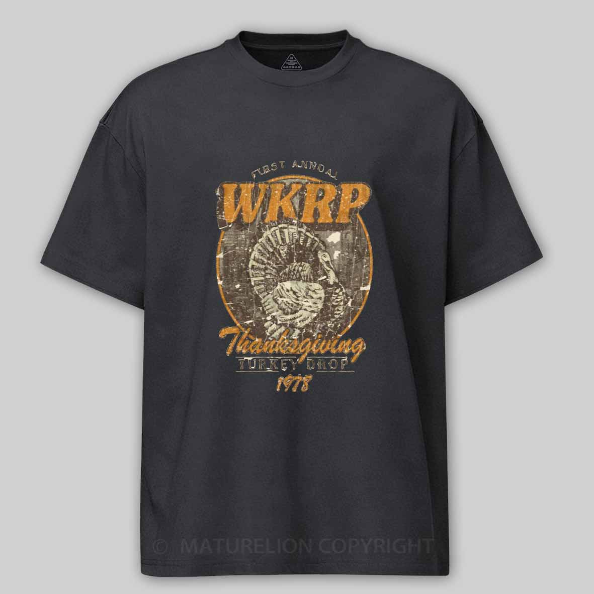 Maturelion WKRP Turkey Drop 1978 Cotton T-shirt