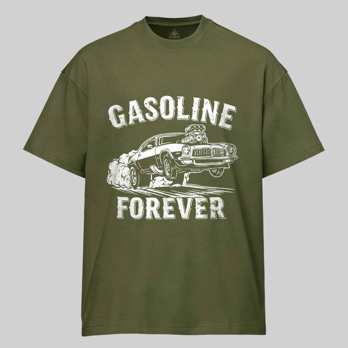 Maturelion Gasoline Forever - Funny Gas Cars Cotton T-shirt