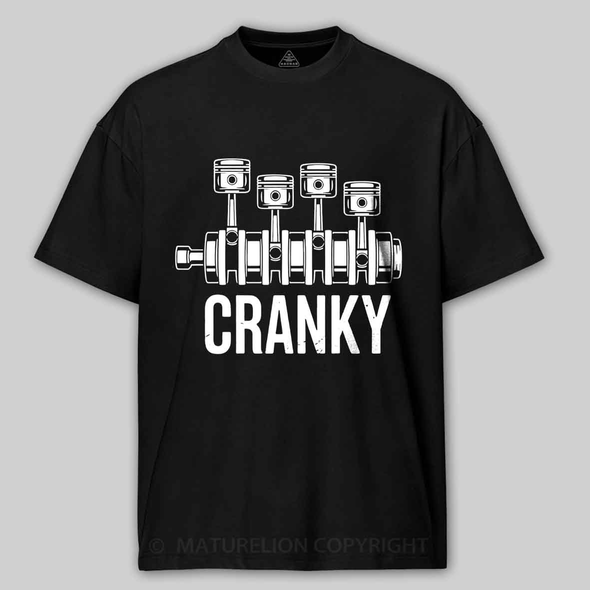 Maturelion Cranky Car Engine Cotton T-shirt