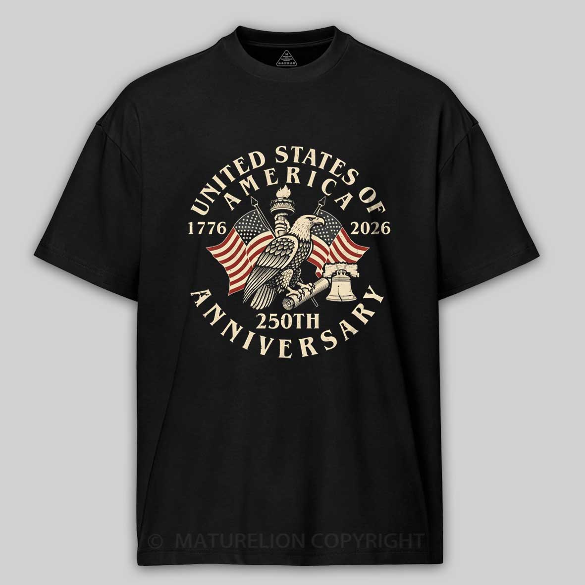 Maturelion Eagle America 250th Anniversary T-Shirt
