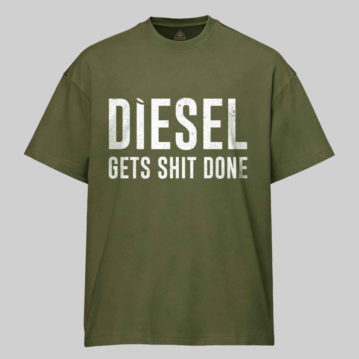 Maturelion Diesel Gets Sht Done - Stacks Trucker Coal Worker Cotton T-shirt