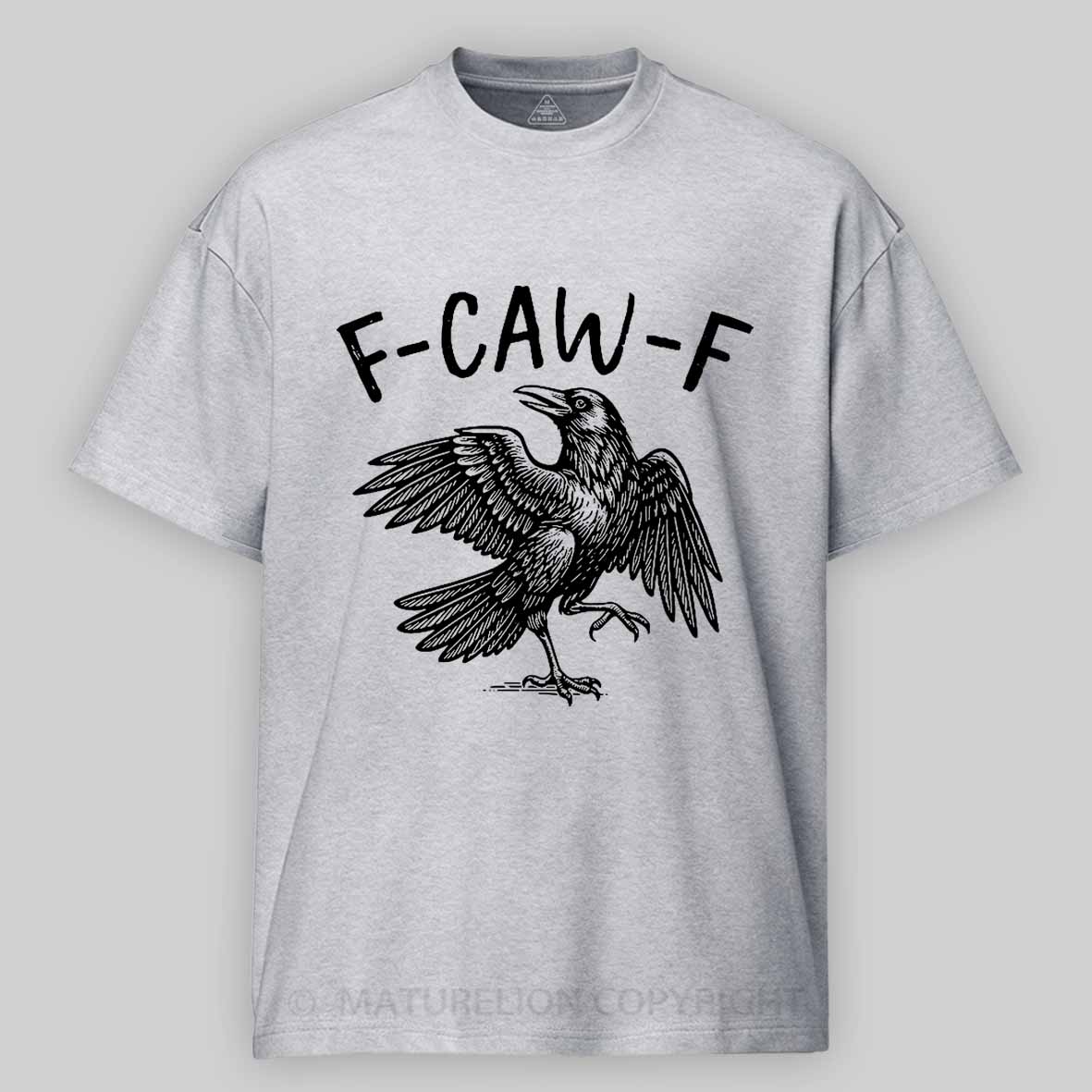 Maturelion Men's T-shirt F-Caw-F Cotton T-shirt