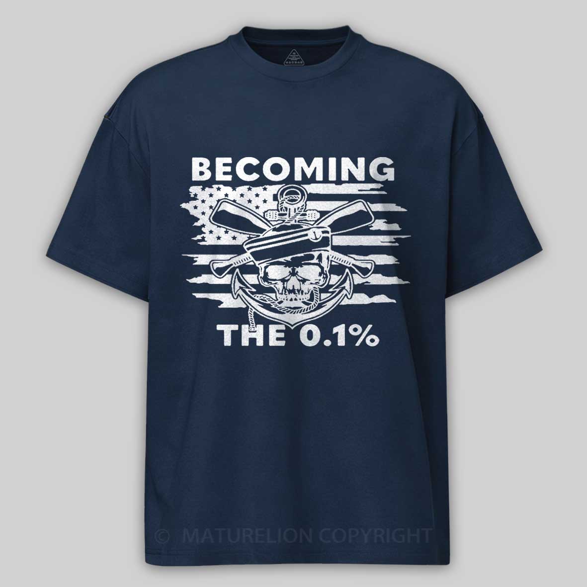 Maturelion Men's T-Shirt Becoming The 0.1% Cotton T-Shirt