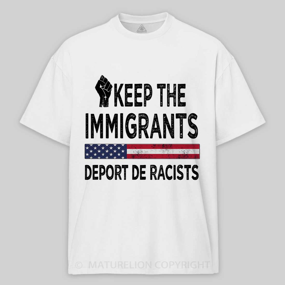 Maturelion The immigrants Cotton T-shirt