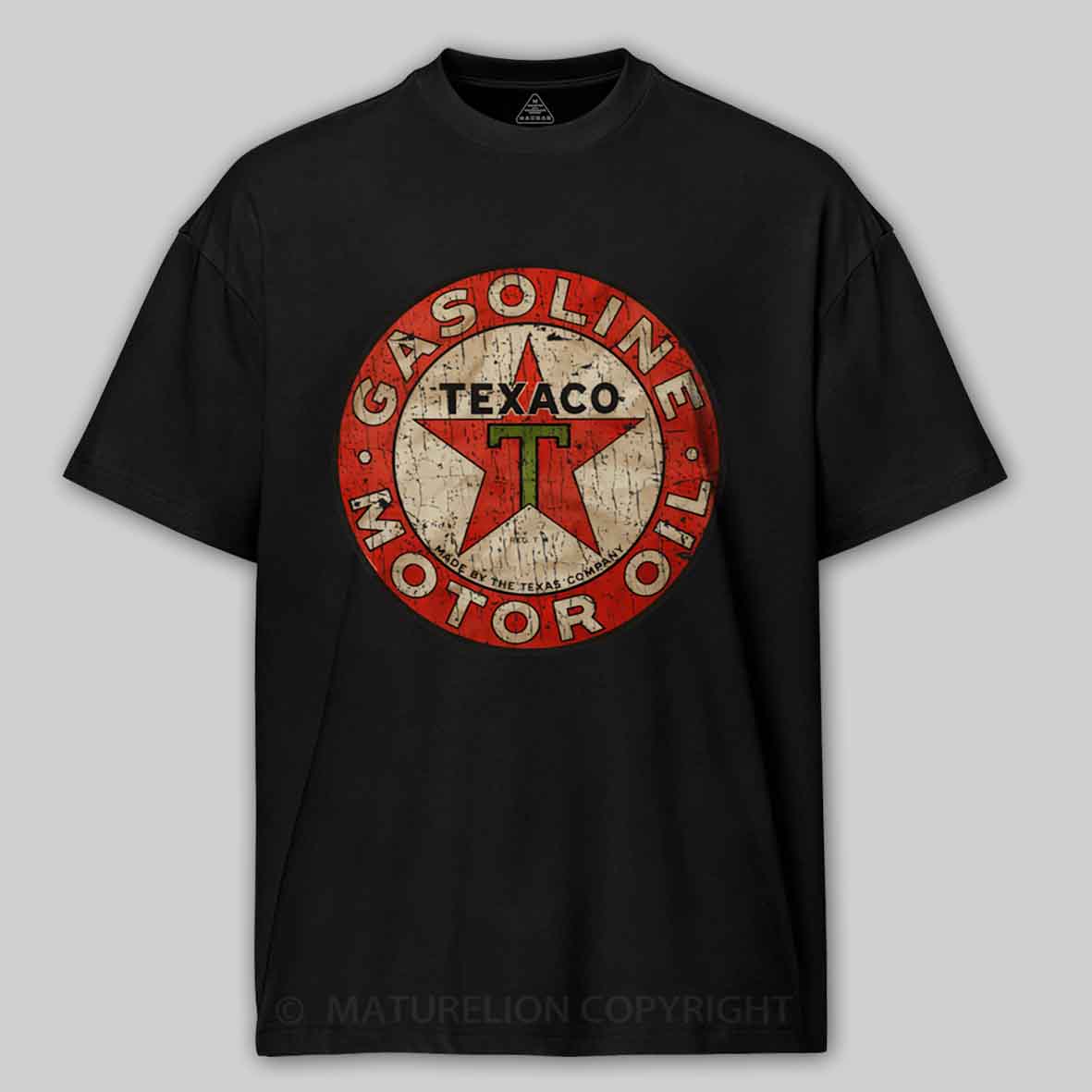 Maturelion Texaco - Vintage Gasoline Motor Oil Cotton T-shirt