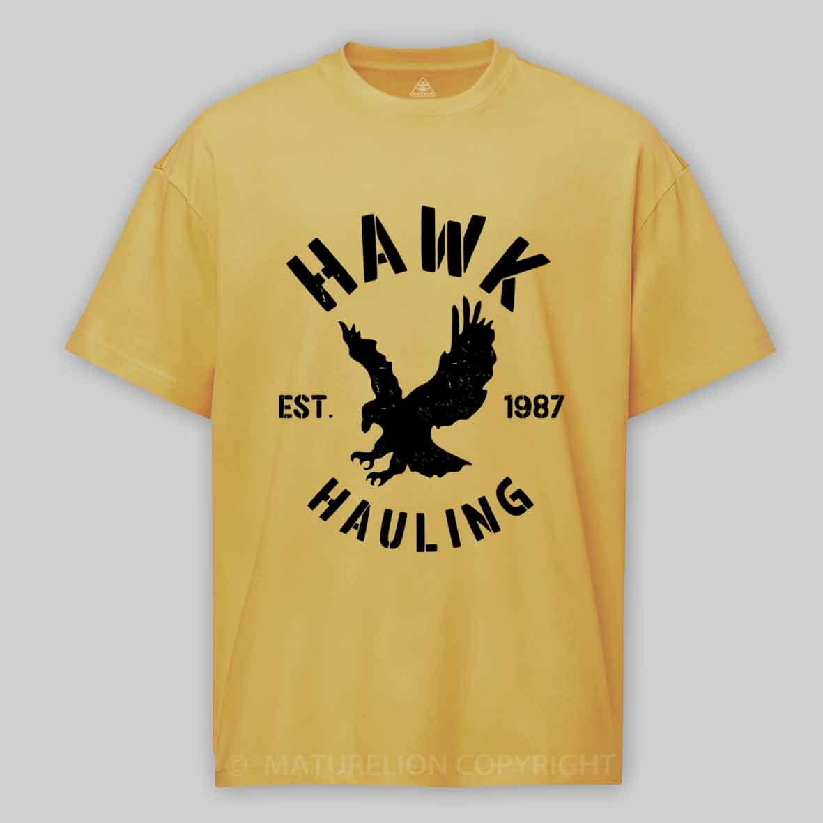 Maturelion Hawk-Hauling Cotton T-shirt