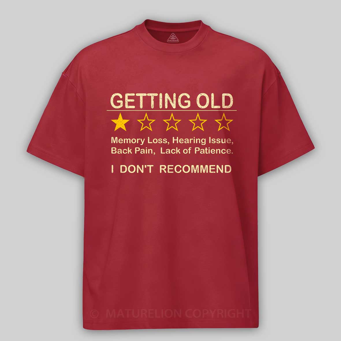Maturelion Getting Old Cotton T-shirt