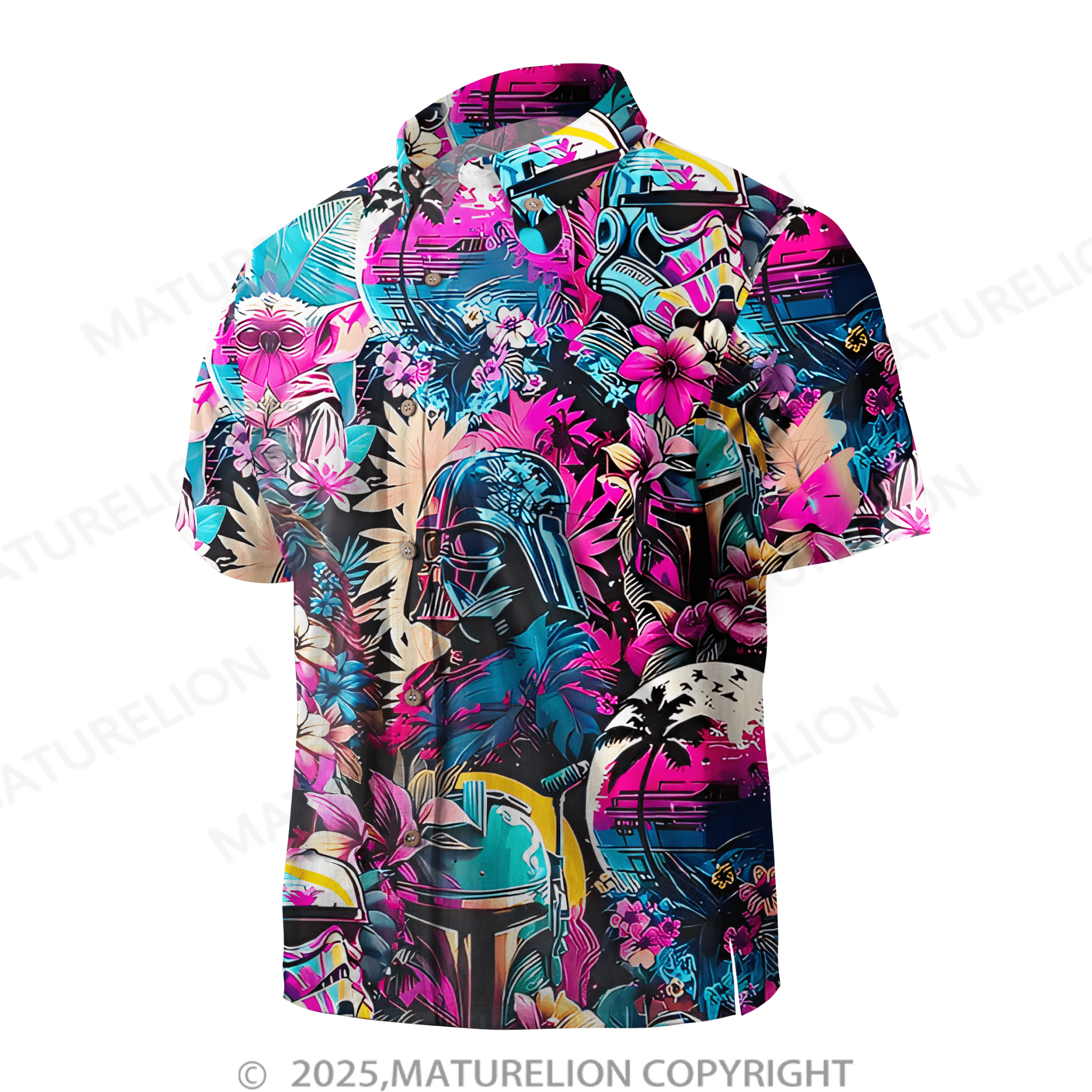 Maturelion tropical flowers Hawaiian Shirt