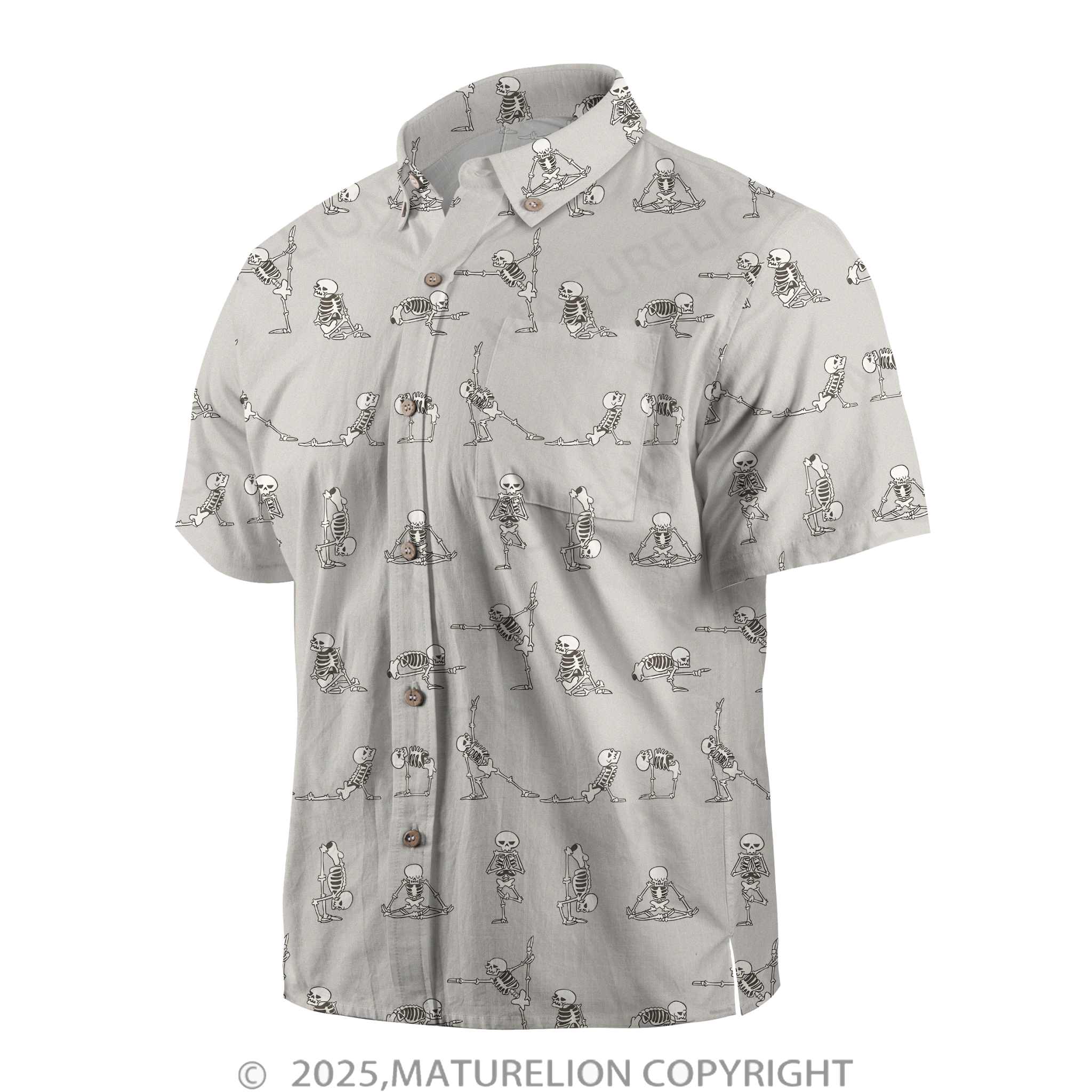 Maturelion Men's Button Pocket ShirtCatch the Sunset and Feel the Spark Hawaiian Shirt