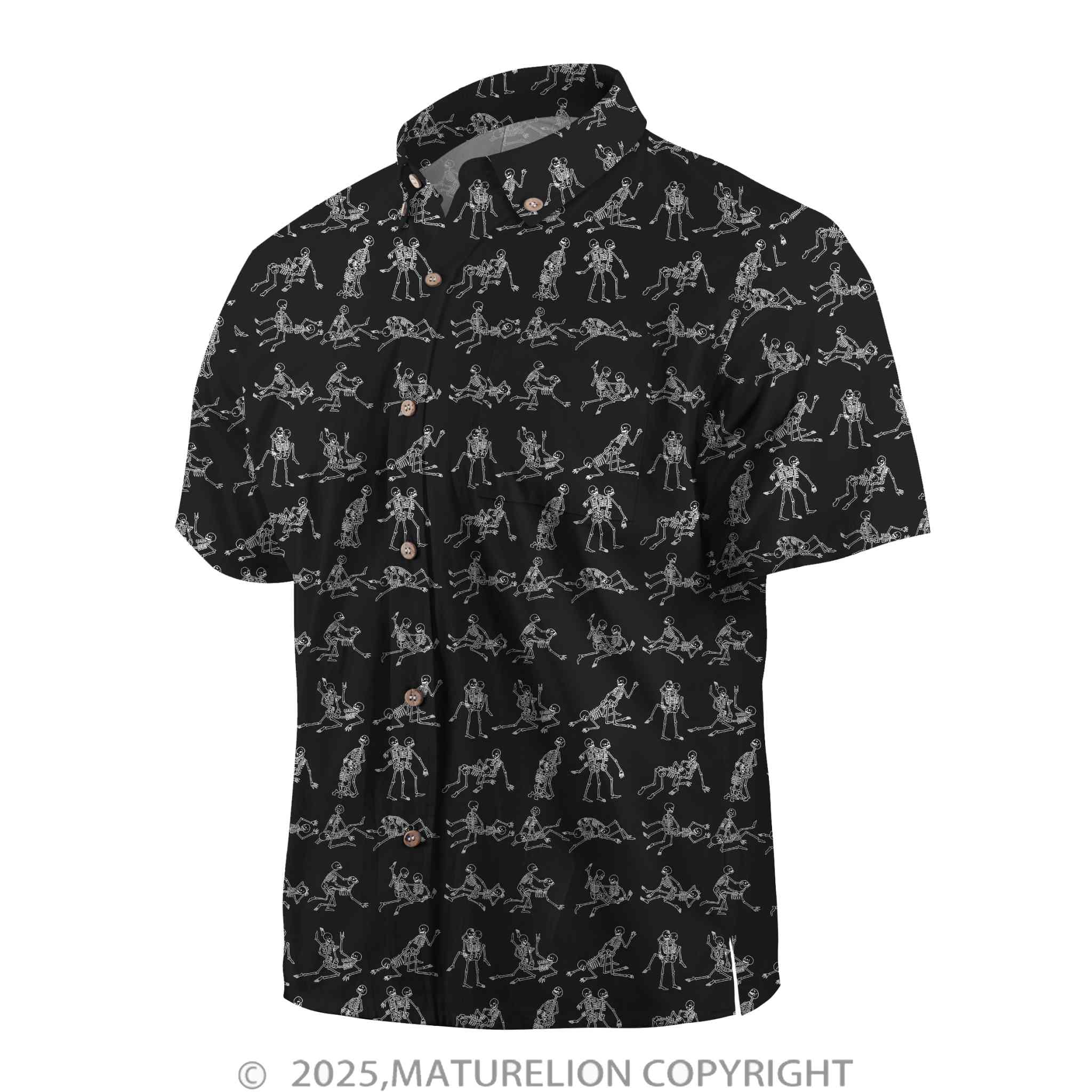 Maturelion Men's Button Pocket ShirtSun Sand and Sensuality Hawaiian Shirt