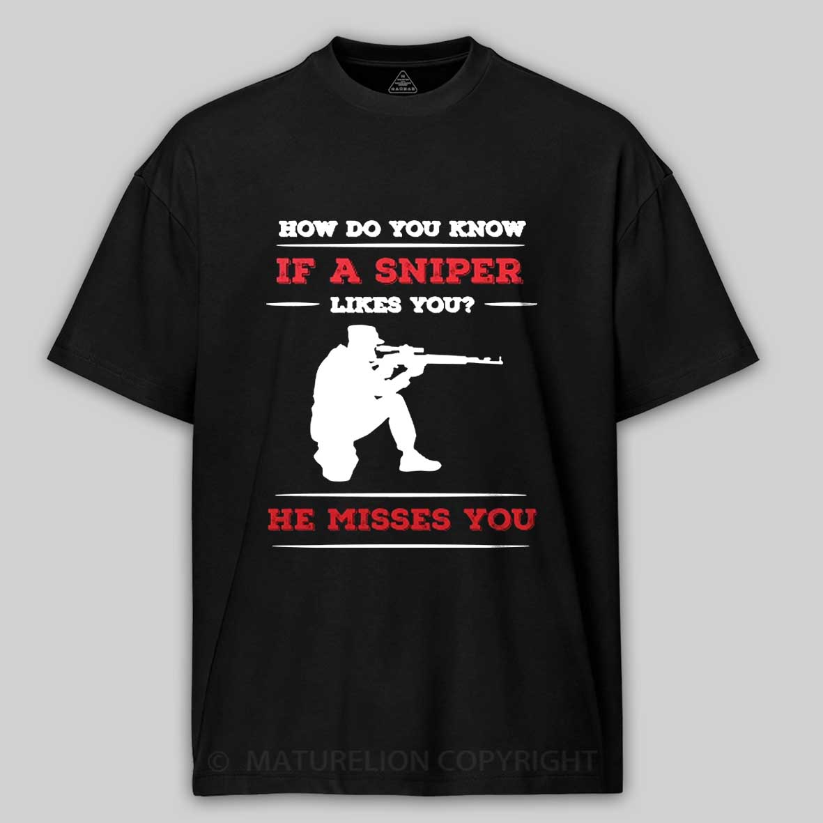 Maturelion Men's T-Shirt Shotgun Gun and Funny Shooting and Skeet Shooting Quote T-Shirt