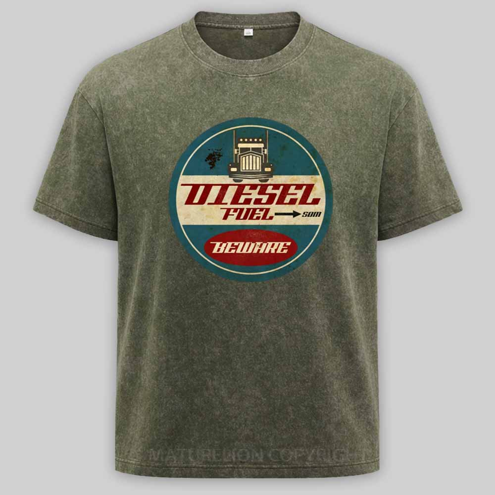 Maturelion Diesel Fuel Washed T-shirt